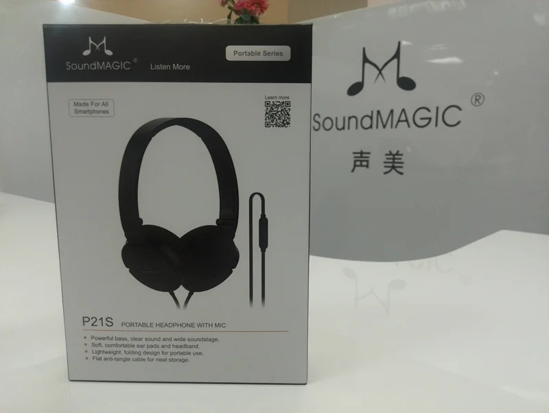 

SoundMAGIC P21S Portable headset headphones with microphone Control for all Smartphones HIFI Sound Super Bass Sound
