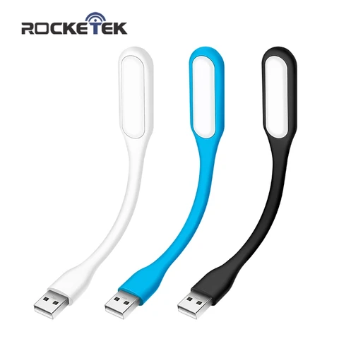 Rocketek мини Гибкая USB светодиодная USB настольная лампа гаджеты usb ручная лампа для портативного компьютера ноутбука