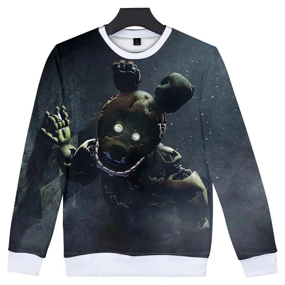 Толстовка Fnaf с 3D рисунком для мальчиков худи FNAF Свитшот пять ночей у уличная