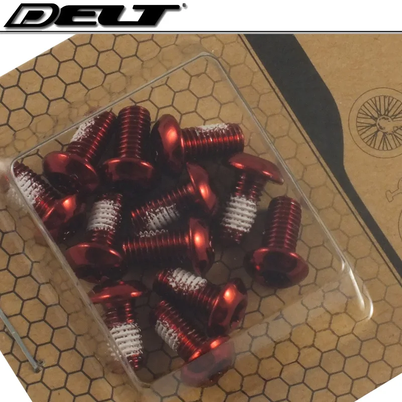 6 цветов M5x10mm MTB горная дорога Велоспорт велосипед головной диск тормозной ротор