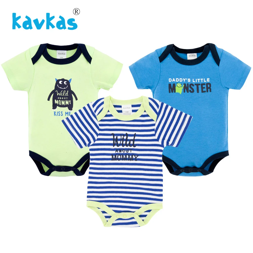 Kavkas/Летняя одежда для маленьких мальчиков комбинезон с короткими рукавами