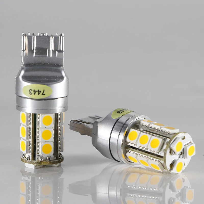 Joneaz 1x t20 w21/5 w 7440 7443 3W 12v 24v Автомобильные стоп сигналы Противотуманные фары дневные