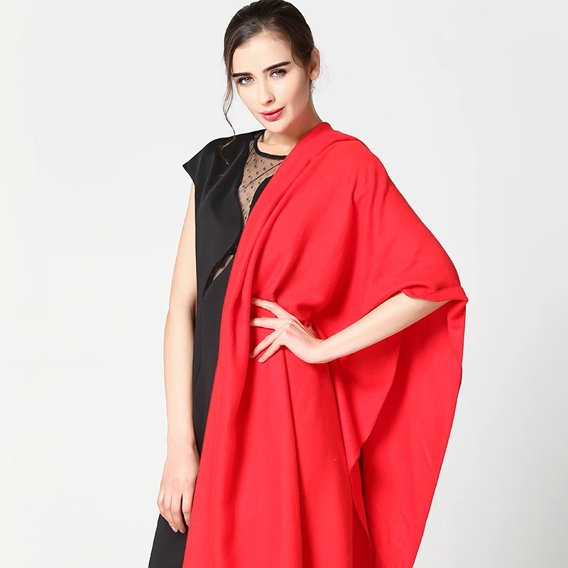

[FEILEDIS]2017 autumn and winter new ladies warm scarf solid color thickened cashmere shawl FD093