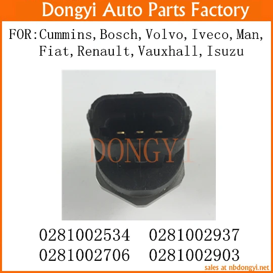 НОВЫЙ топливной рампе Давление Сенсор OEM 0281002534 0281002937 0281002706 0281002903 для cummins Bosch Volvo