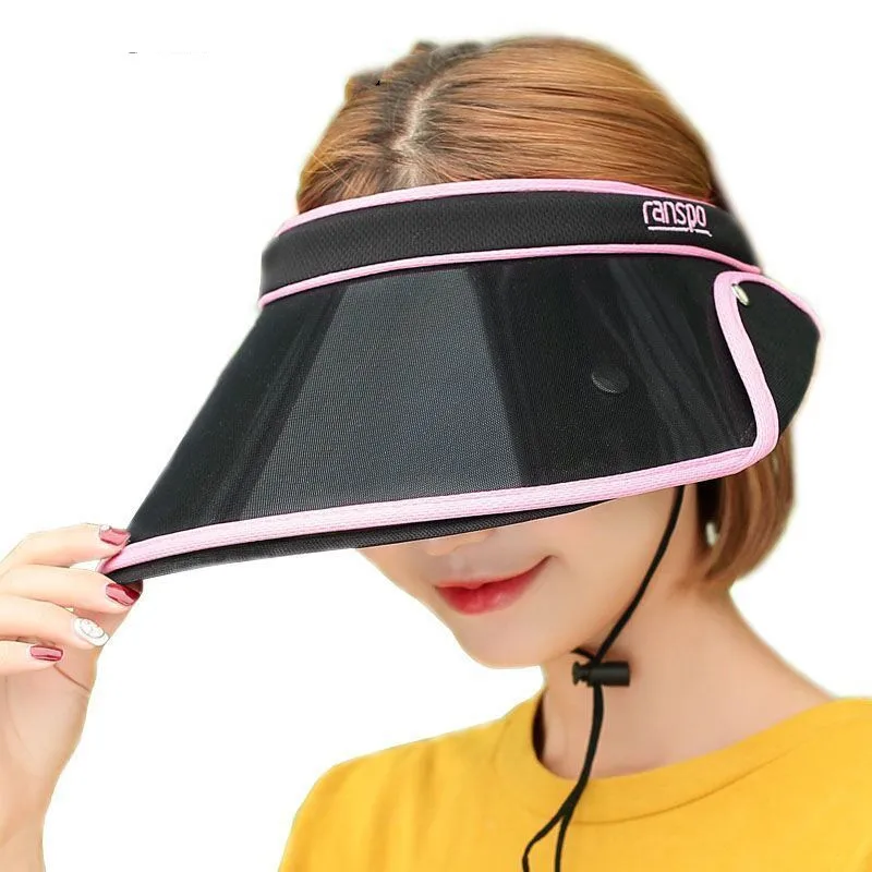 

2019 New Double Hats Visor Female Summer Sun Empty Top Cap Solid Unisex UV Sun Hat Woman Beach Hat