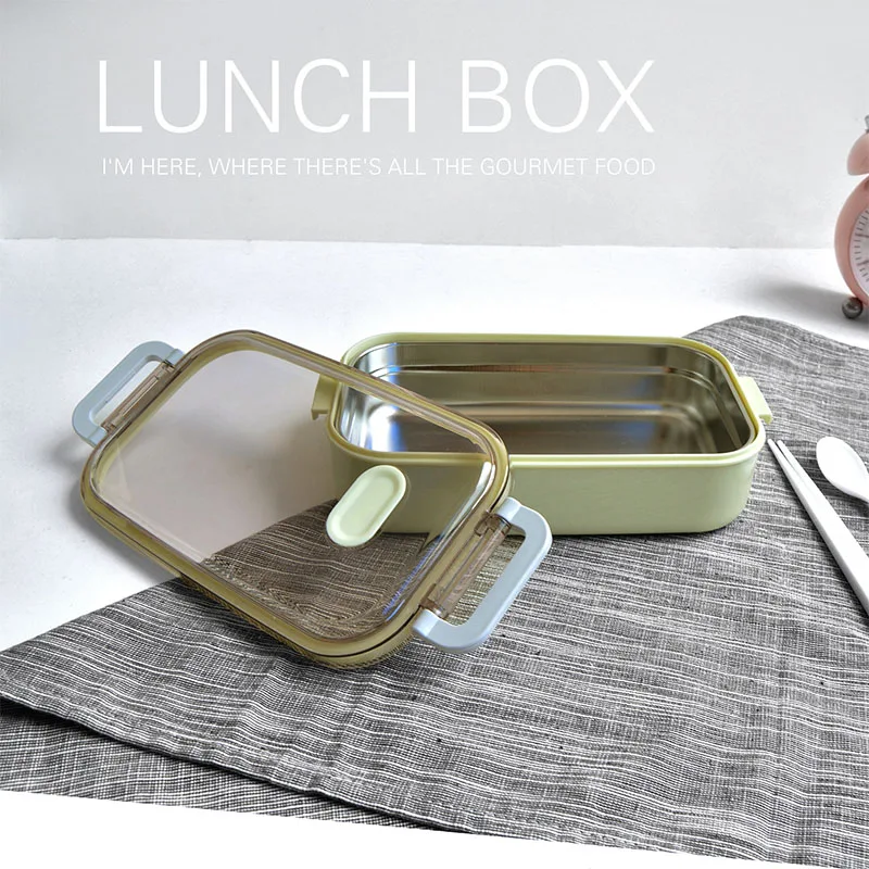High Quality 304 Stainless Steel Bento Boxes Portable Lunch Box for Kids Adult Leak Proof Food Container Dinner Breakfast | Дом и сад