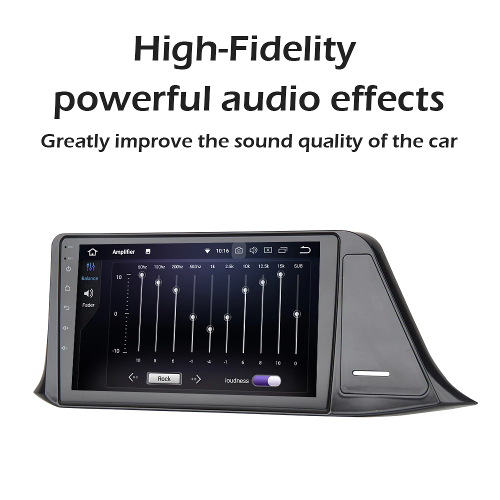 Автомобильная магнитола с сенсорным IPS экраном 9 дюймов Android 0 Типоразмер 1 din для