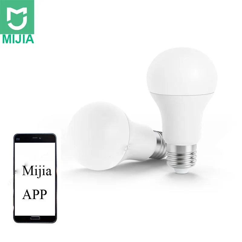 Оригинальная умная Белая светодиодная лампа Xiaomi E27 Mi Light Mijia APP WiFi дистанционное
