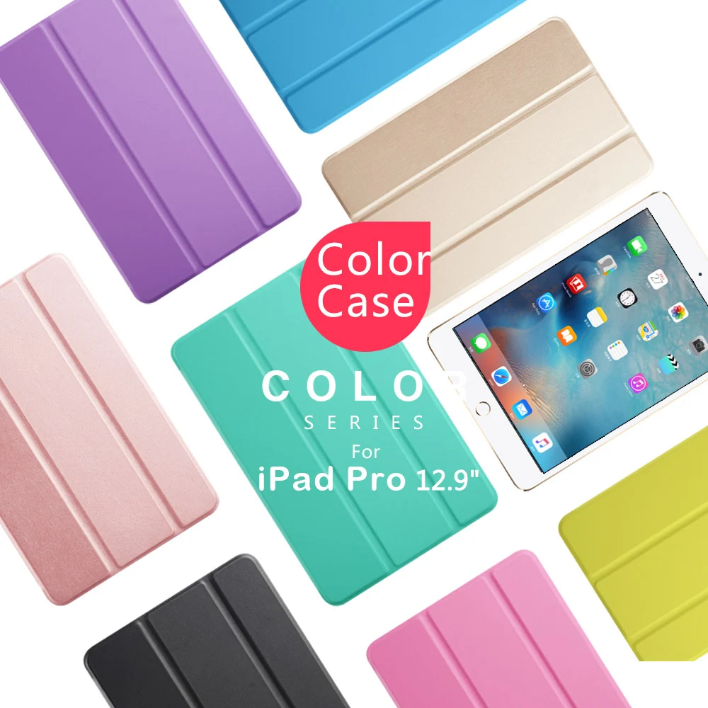 Тонкий умный чехол из искусственной кожи для iPad Pro 11 12 9 &quot2018 2020 /Air 4 Магнитный с