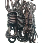 Круглый кожаный шнур из 100% коричневой натуральной кожи, веревка для самостоятельного изготовления ожерелий, браслетов, бижутерии 1,5234568 мм