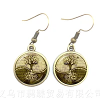 trendy tai chi yin yang drop earrings for women bbf glass dome charm christmas party best friend earing gifts drop shipping