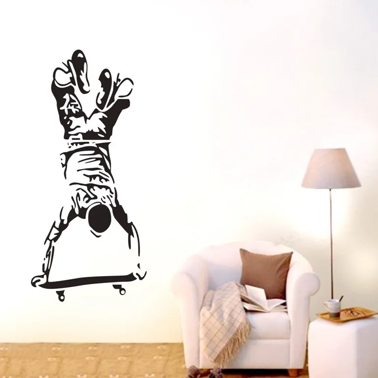 Free Shipping-Skateboard boy Sport Wall stickers Home Decal Removable Mural Vinyl Decor | Дом и сад
