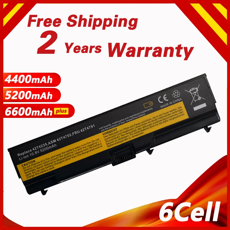 Аккумулятор Golooloo для LENOVO ThinkPad E40 T410i T410 T420 T510 T510i T520 L410 W510 W520 42T4702 42T4751 42T4755 42T4791