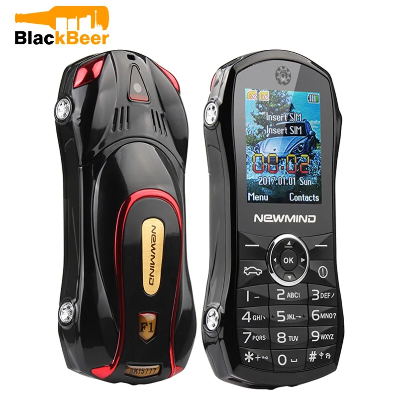 Buy Mosthink Newmind F1+ Car Shaped mobile phone 1.77 inch Dual SIM Universal Model GSM Cellular old man feature Phone on