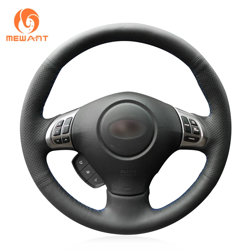 MEWANT черная накладка на руль из искусственной кожи для Subaru Forester 2008 2012 Impreza 2011 Legacy 2010