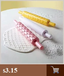 Тисненый акриловый Скалка Сахар DIY ремесло торт инструмент для украшения выпечки печенье Скалка кухонный инструмент