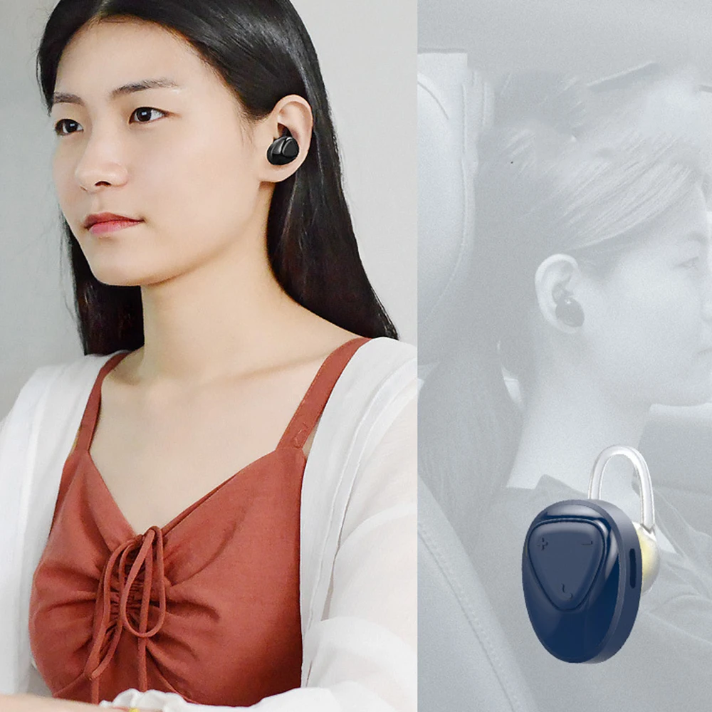 BL02 Беспроводные Bluetooth 4,2 мини беспроводные наушники HIFI наушники 300 мАч Зарядка коробка гарнитура водонепроницаемые спортивные наушники