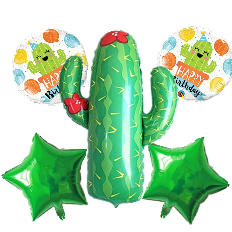 5 шт. 18 дюймов кактус испанский день рождения Feliz cumpleanos гигантский шар baby shower