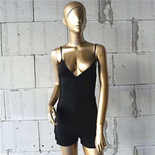 Женский сексуальный Модный комбинезон с перекрестными бандажами глубоким