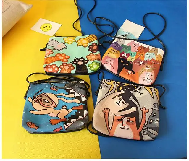 1 шт. сумка через плечо с принтом кошачьей лапы|messenger crossbody bag|crossbody baghandbag cat |