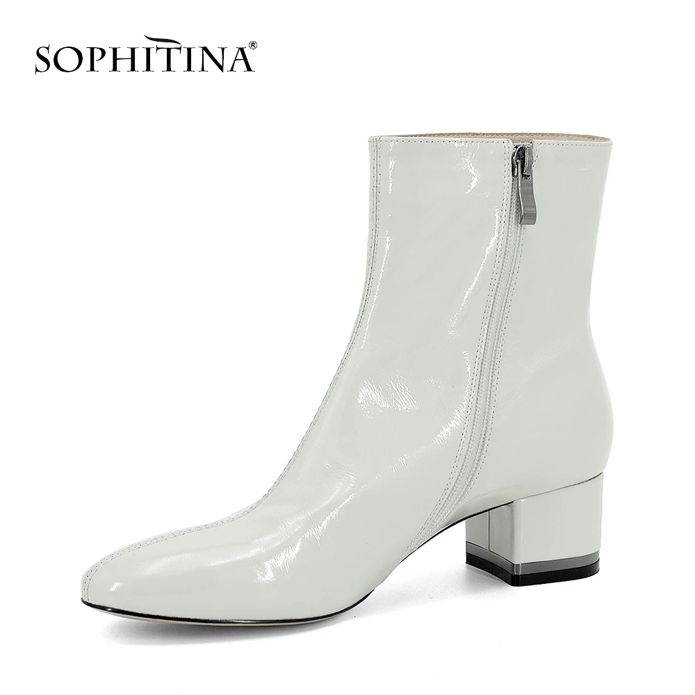SOPHITINA/розовые ботильоны Высококачественная Брендовая женская обувь ручной