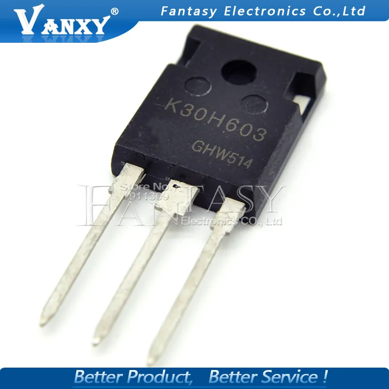 5 шт. IKW30N60H3 TO-3P K30H603 TO-247 IKW30N60 30N60H3 TO3P | Электронные компоненты и принадлежности