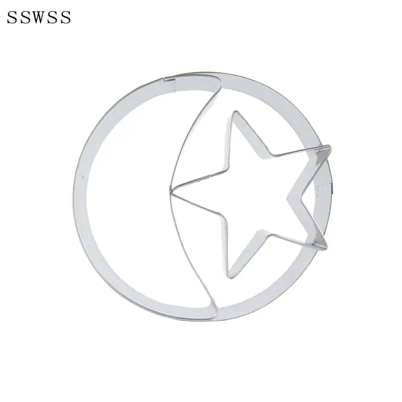 Connect Earth Moon Stars Three Cutters Combinations Cookie Cutter Baking Molds Cake Decorating Fondant Tools Direct Selling | Дом и сад