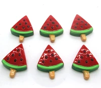 20pcs resin watermelon decoration crafts flatback cabochon scrapbooking fit hair clips embellishments beads diy