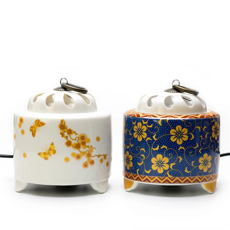 PINNY Cloisonne электрическая горелка ладана Электронная курильница домашнее
