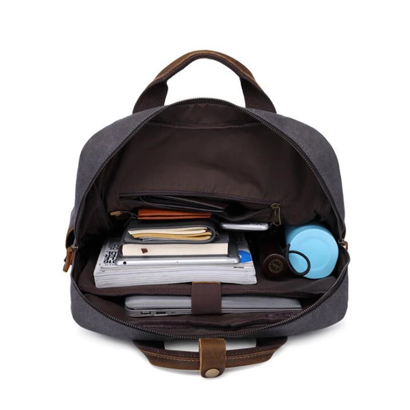 Hot High Quality Brand New Trend Multi-purpose Men Vintage Canvas Laptop bag Man Travel Bags Retro Military Style Backpack P862 | Багаж и
