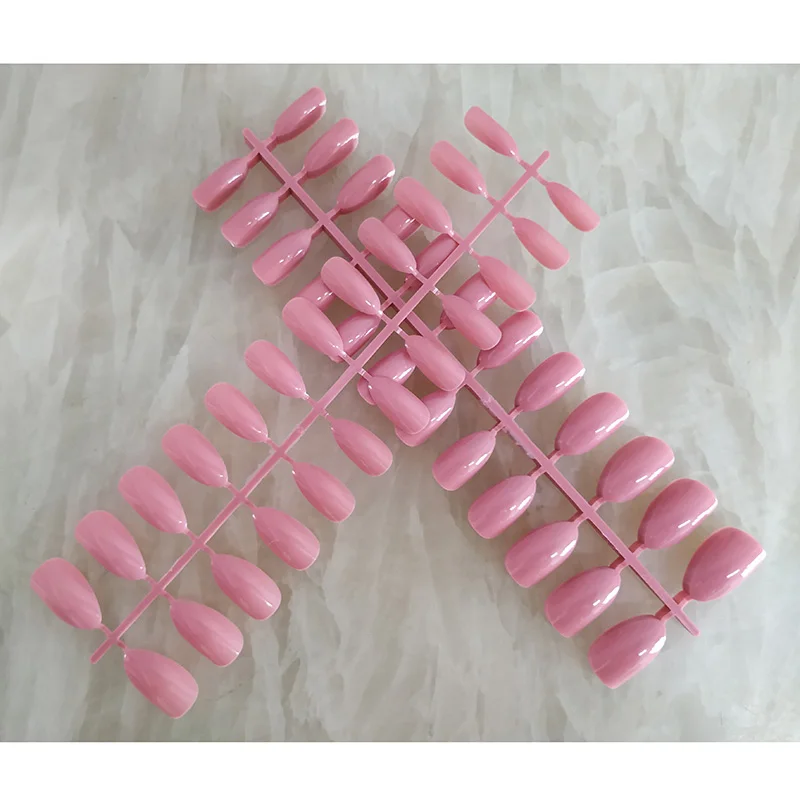 Apricot Pink 120 шт./лот полное покрытие накладные ногти-стилеты ногти Короткие миндаля ногтей острый накладные ногти смешанные 18 Цвета Пресс на рисунки на ногтях Дисплей - Цвет: Apricot Pink