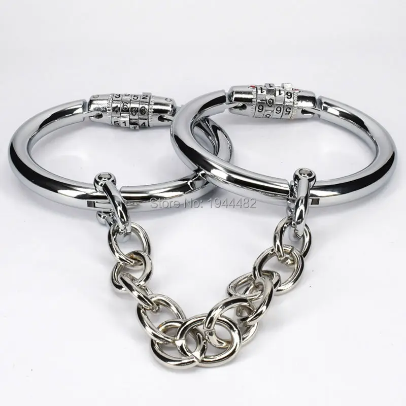 Мужские Металлические наручники SODANDY стальные манжеты на щиколотке секс игры для