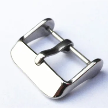 Wholesale 100pcs/Lot Watch Buckle 304 Stainless Steel Watch Buckle Smooth Polish With Spring Bar 14MM 16MM 18MM 20MM 22MM