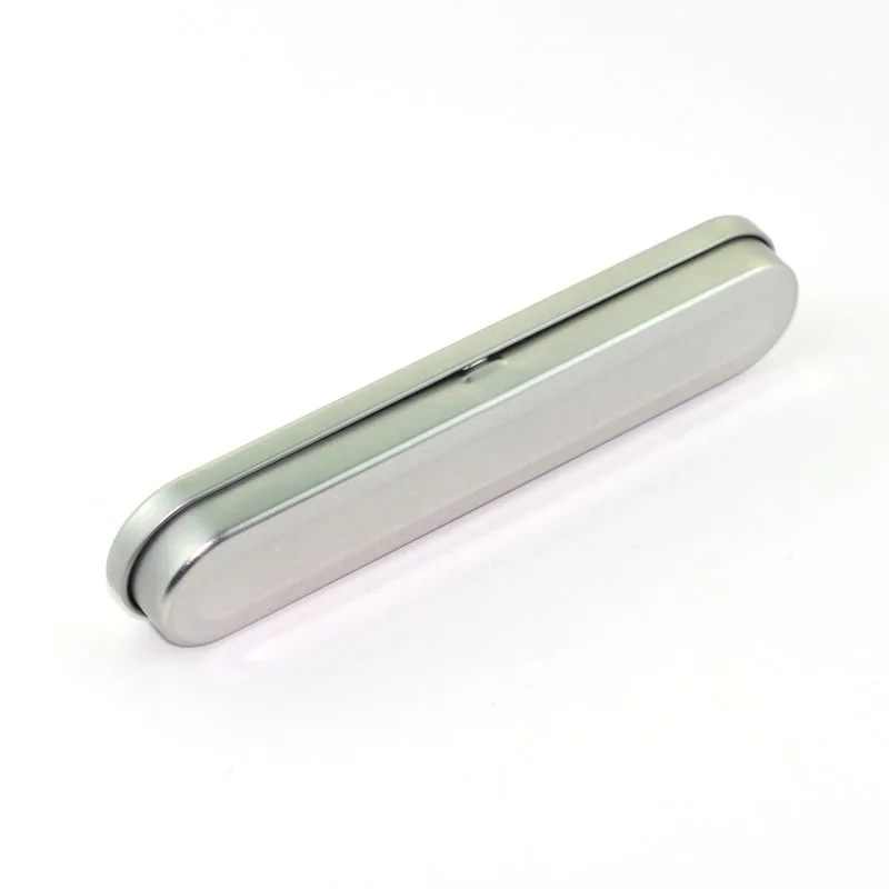 Миниатюрная металлическая коробка для хранения с одной ручкой серебристый