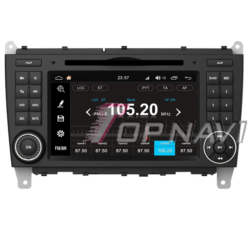 Topnavi Восьмиядерный S200 Android 8 0 автомобильный DVD мультимедийный плеер для Benz C class
