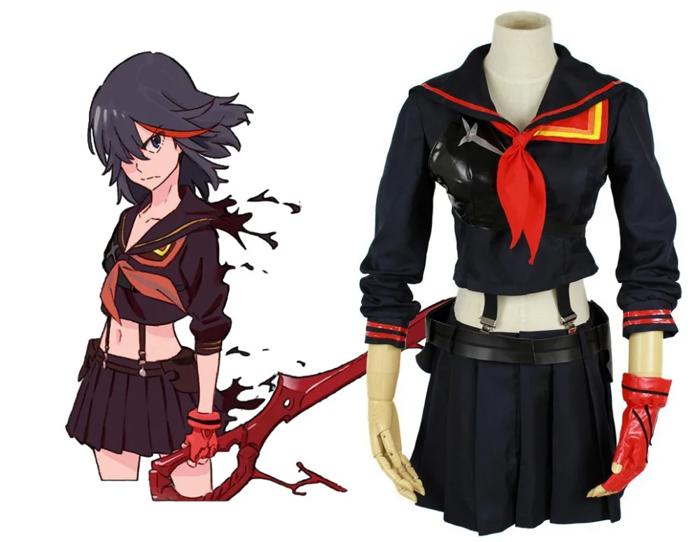 Костюм для косплея Kill La Ryuko Matoi костюм моряка из аниме | Тематическая одежда и