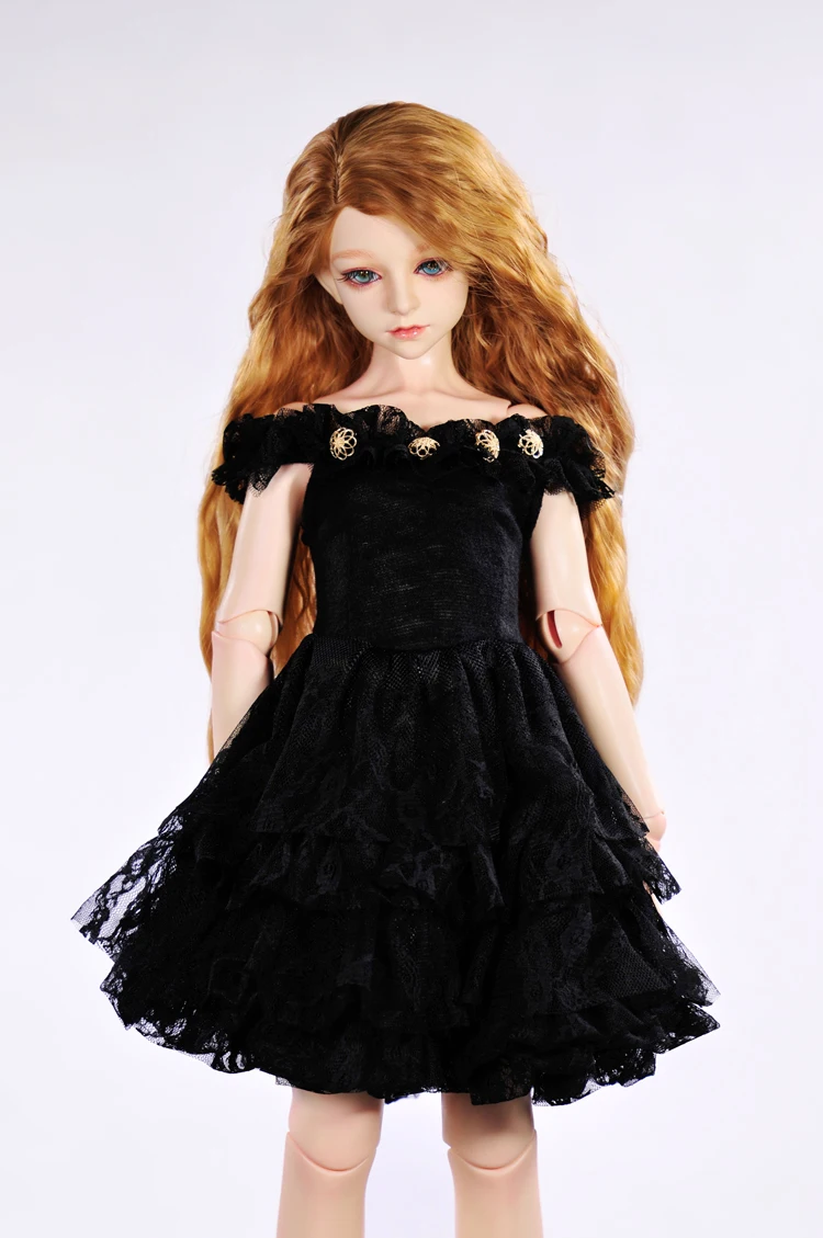 Принцессы одежда подходит для 1/3 1/4 BJD 1/2 дух Куклы Игрушечные лошадки черный