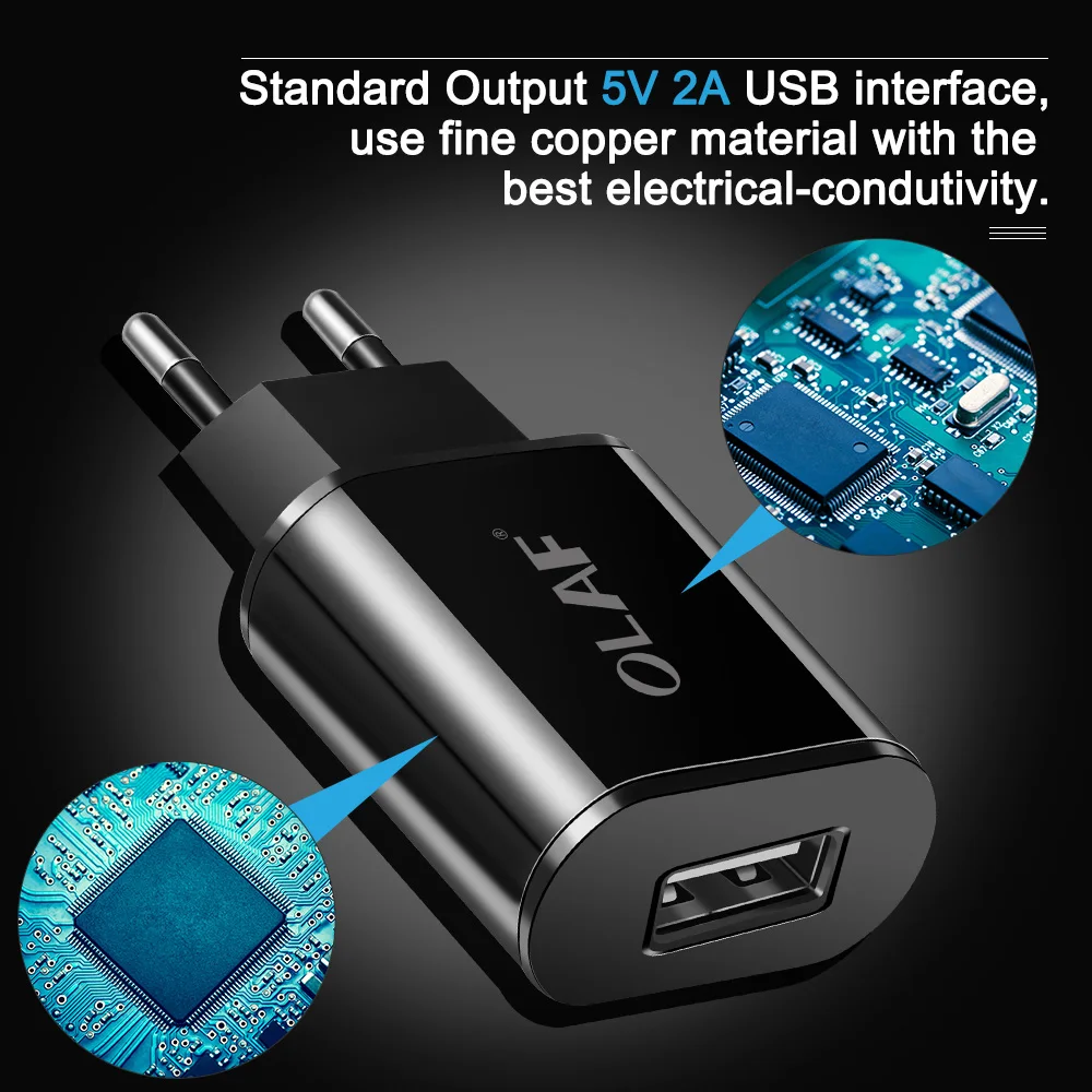 Олаф 5 V 2.1A USB Зарядное устройство для iPhone X 8 7 iPad Air быстрое настенное зарядное