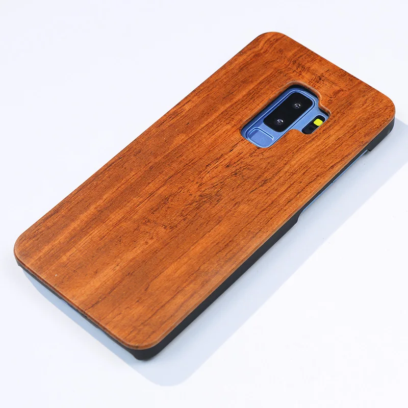 Techase PC Wooden Phone Case For Samsung Galaxy S9 Plus Cases S8 S7 Edge S6 Real Wood Anti-Knock Protective Hard Cover | Мобильные