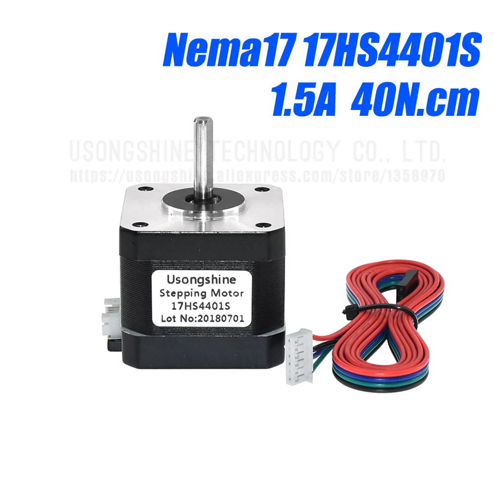 Шаговый двигатель V5 V6 17HS4401S 4 свинцовый мотор Nema17 42BYGH (17HS4401S) для ЧПУ сертификат CE 1