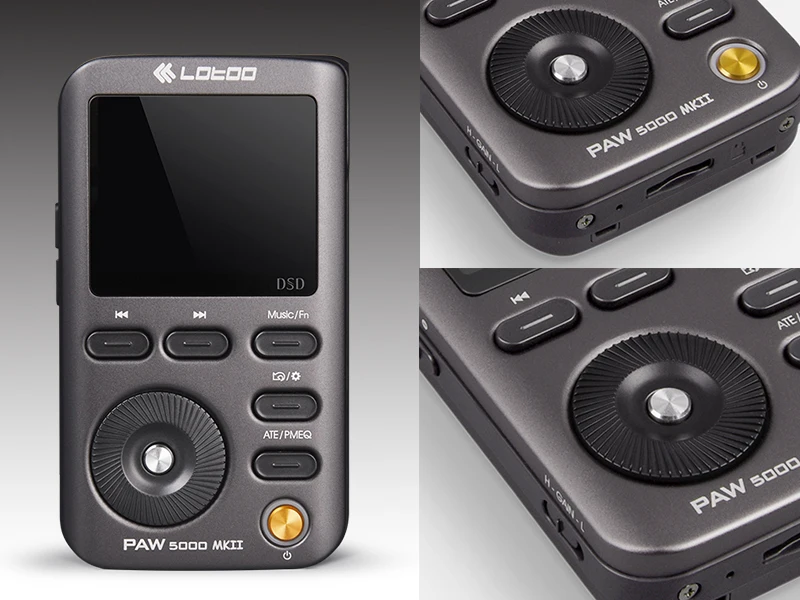 LOTOO PAW 5000 MKII Портативный Hi-Fi музыкальный плеер AKM премиум серии DAC чип AK4490 DSD64/DSD128/DSD25 32 бит/384 кГц USB3.0 JABEN