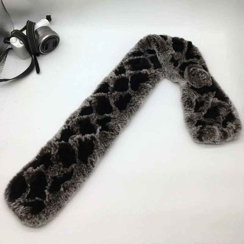 Шарфы женские из 2017 натурального меха зима вязаные шарфы TU118