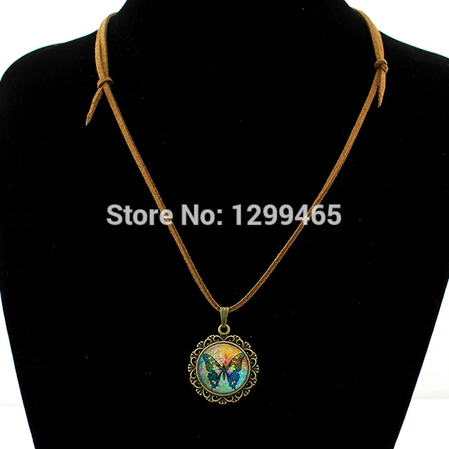 2017 Макси ожерелье Collares Collier красивый цвет Бабочка Арт фото ретро этнический стиль