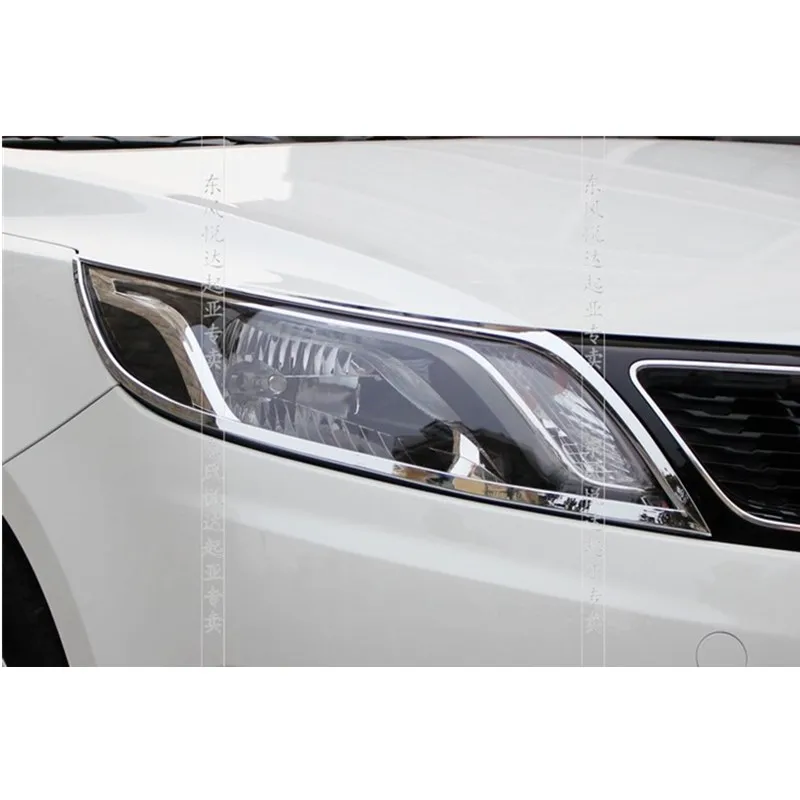 ABS Хром Передняя фара Крышка для KIA Rio/K2 2011 2012|abs chrome|cover chromecover for |