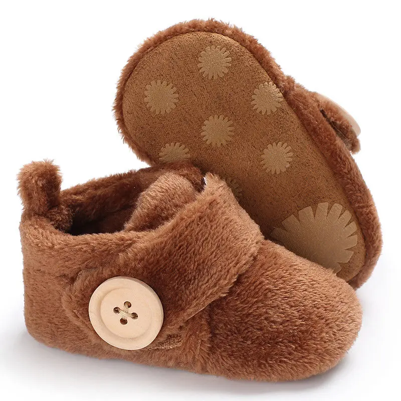 Новинка 2018 брендовая зимняя теплая нескользящая обувь для маленьких мальчиков и