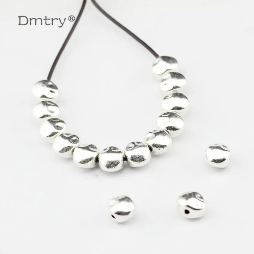 

Dmtry 50g/lot Wholesale New Design Antique Silver Plated Women Original Handmade DIY Charms Zinc Alloy Findings Beads LC0076