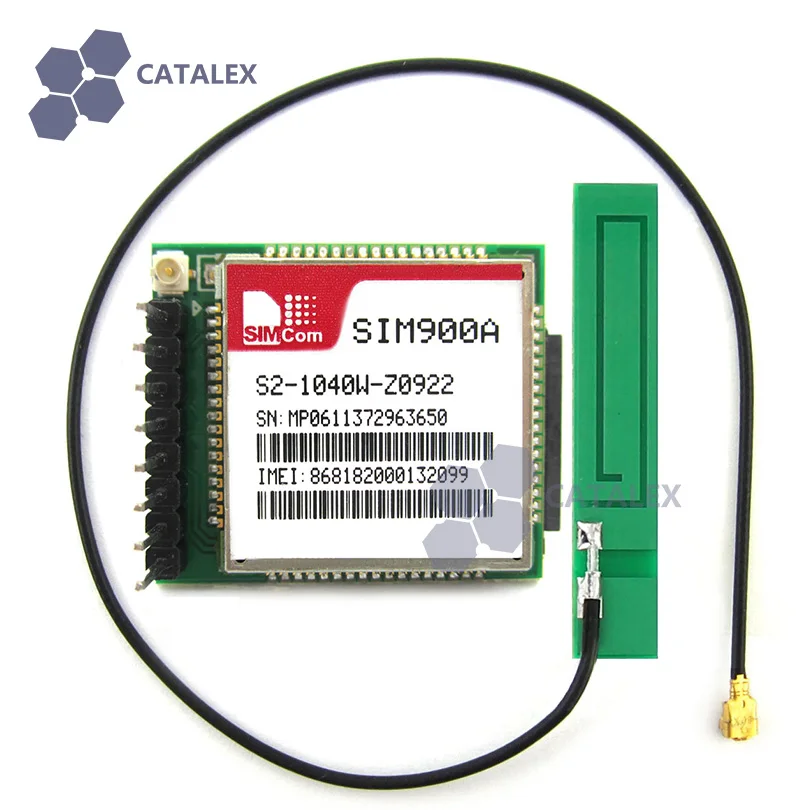 SIM900A GPRS GSM модуль прорыва двухдиапазонный сетевой серийный + 3G 3DBI PCB антенна с IPEX