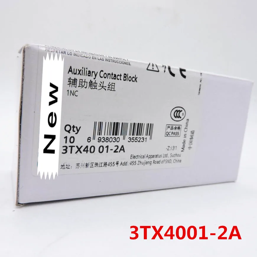 

Contactor auxiliary contact normally open 3TX4010-2A normally closed 3TX4001-2A