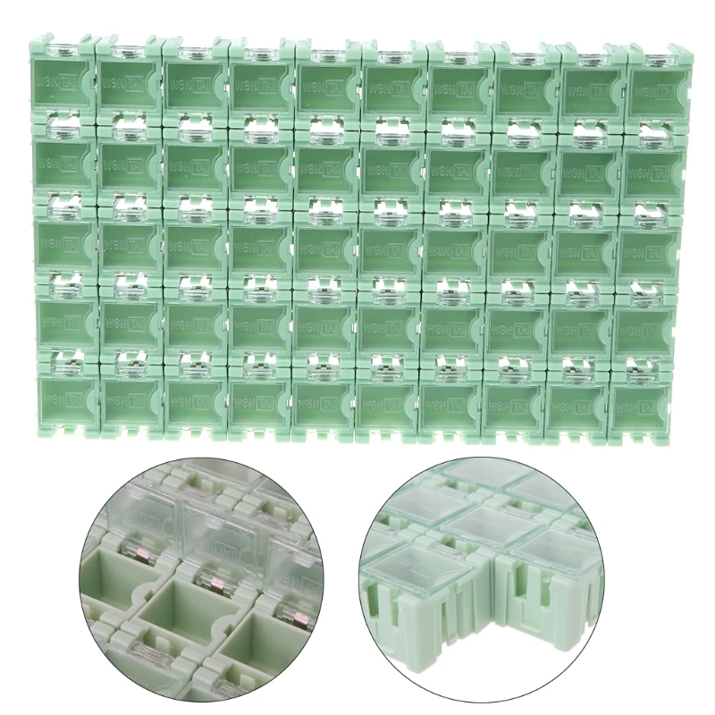50 шт./компл. SMD SMT электронный компонентный Контейнер Мини-контейнер для хранения |