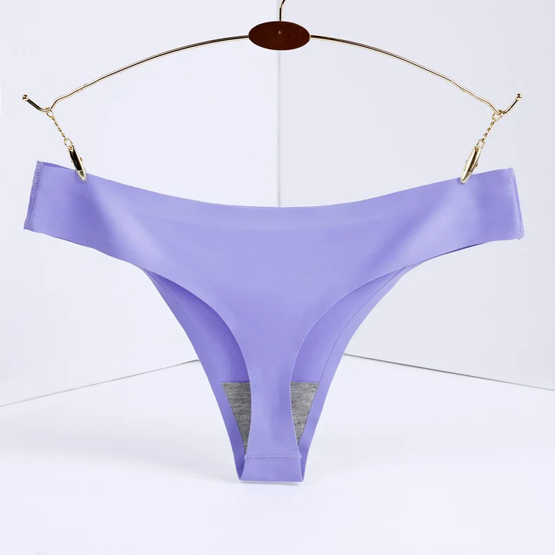 Medium purple Большие sizeL-4XL, женские трусики, стринги, Т-образная форма, с низкой талией, сексуальные трусы, нижнее белье, стринги - Цвет: Medium purple